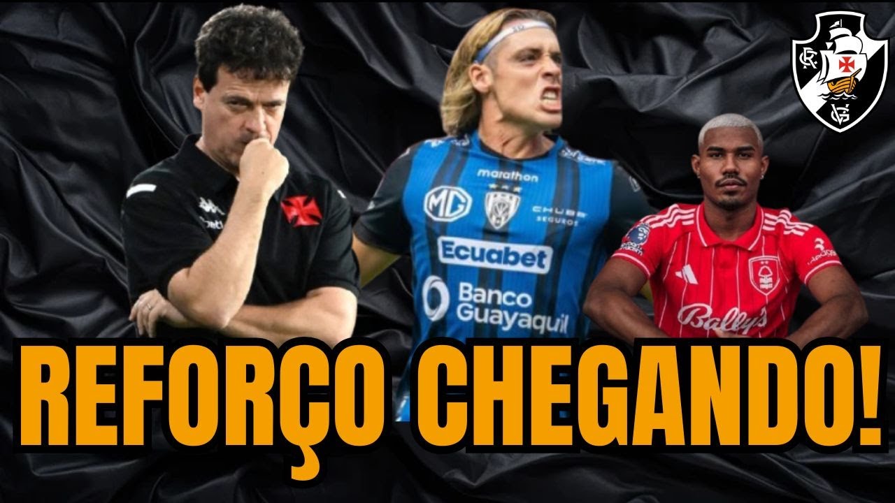 🚨PRESSÃO NO VASCO! DINIZ ACHA LINDO! VASCO ESPERA CHEGADA DE DOIS REFORÇOS