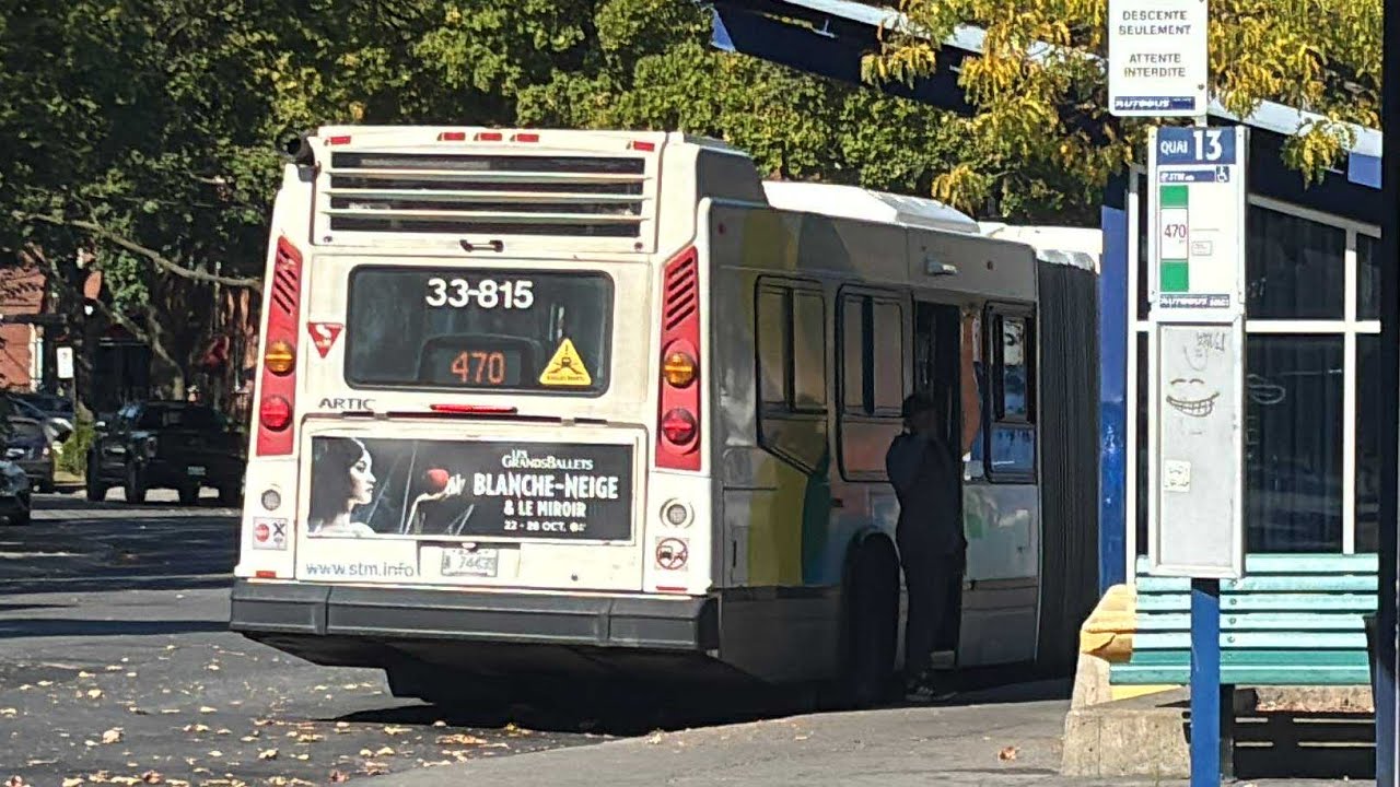 Short ride on STM Route 470 Express Pierrefonds {#33-815} (Bonus metro clip at the end)