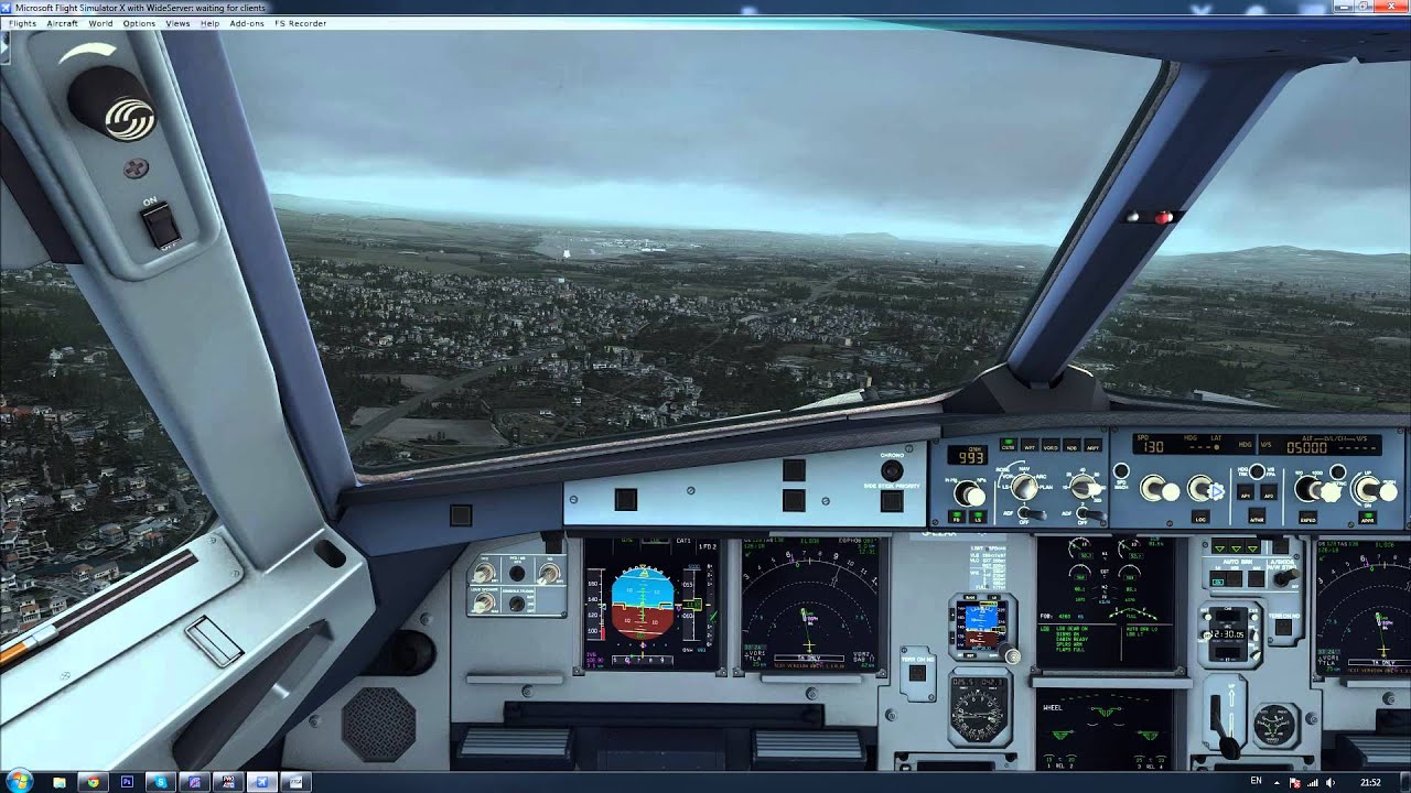 Aerosoft A319. EGPH Crosswind Landing.