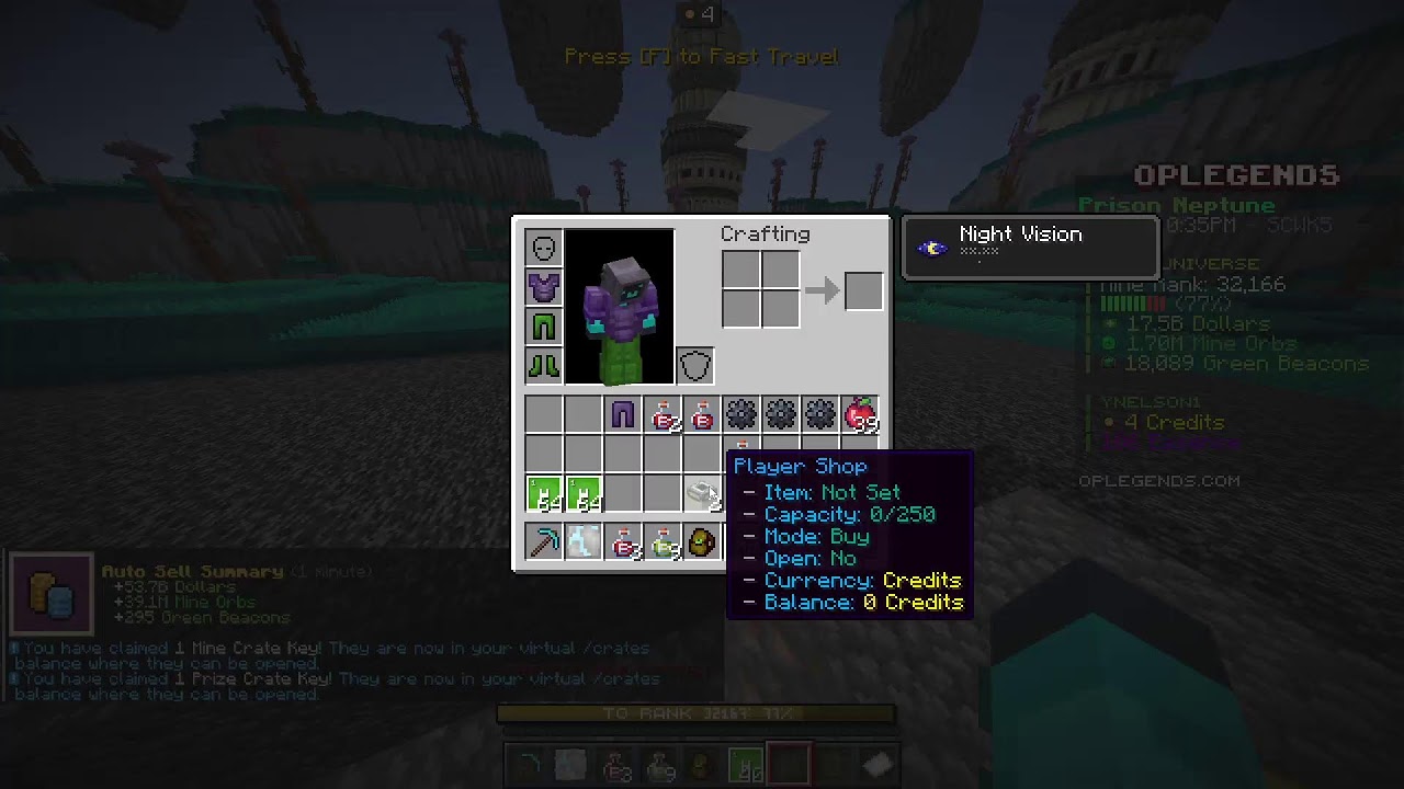 Minecraft {prison}----OPprisons TEST Trial Trying to set up pc