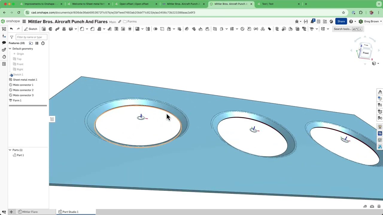 Sheet metal form feature - now in Onshape!