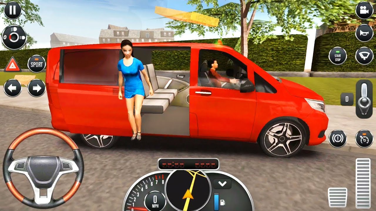 Taxi Driver Simulator With A Mercedes Vito - Minivan Taxi - Android iOS Gameplay
