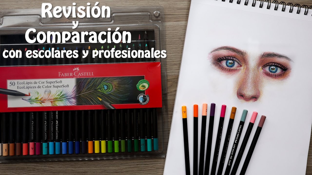Faber Castell SuperSoft - Revisión y comparación con colores escolares y profesionales