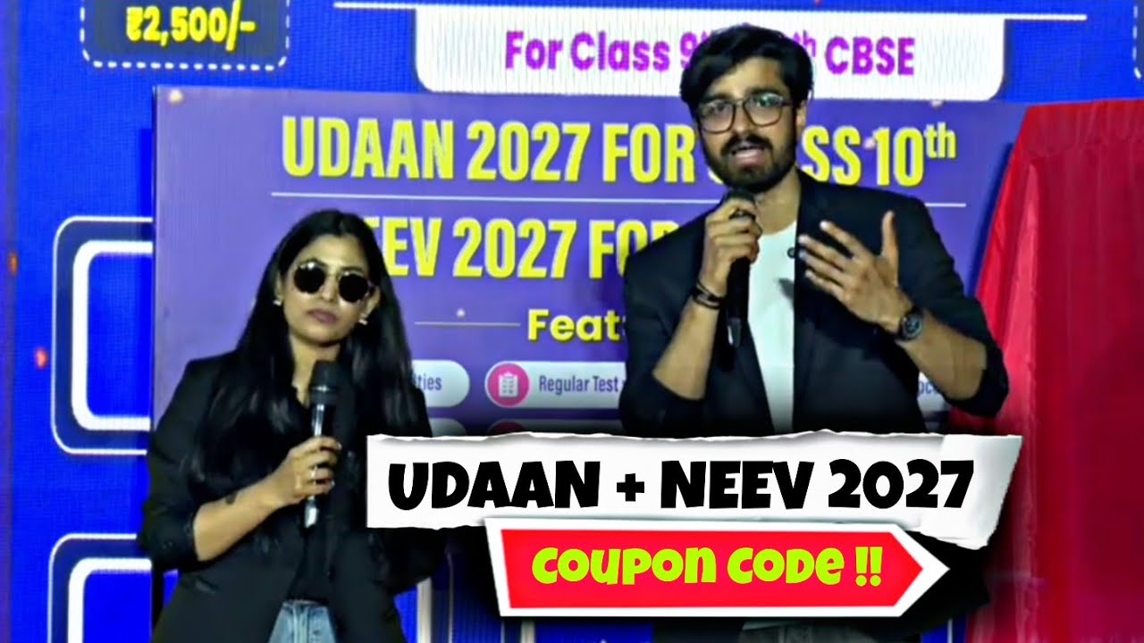 Udaan 2027(Class 10th) + Neev 2027(Class 9th)  Coupon Code  | Udaan Batch 2027 Coupon Code | PW