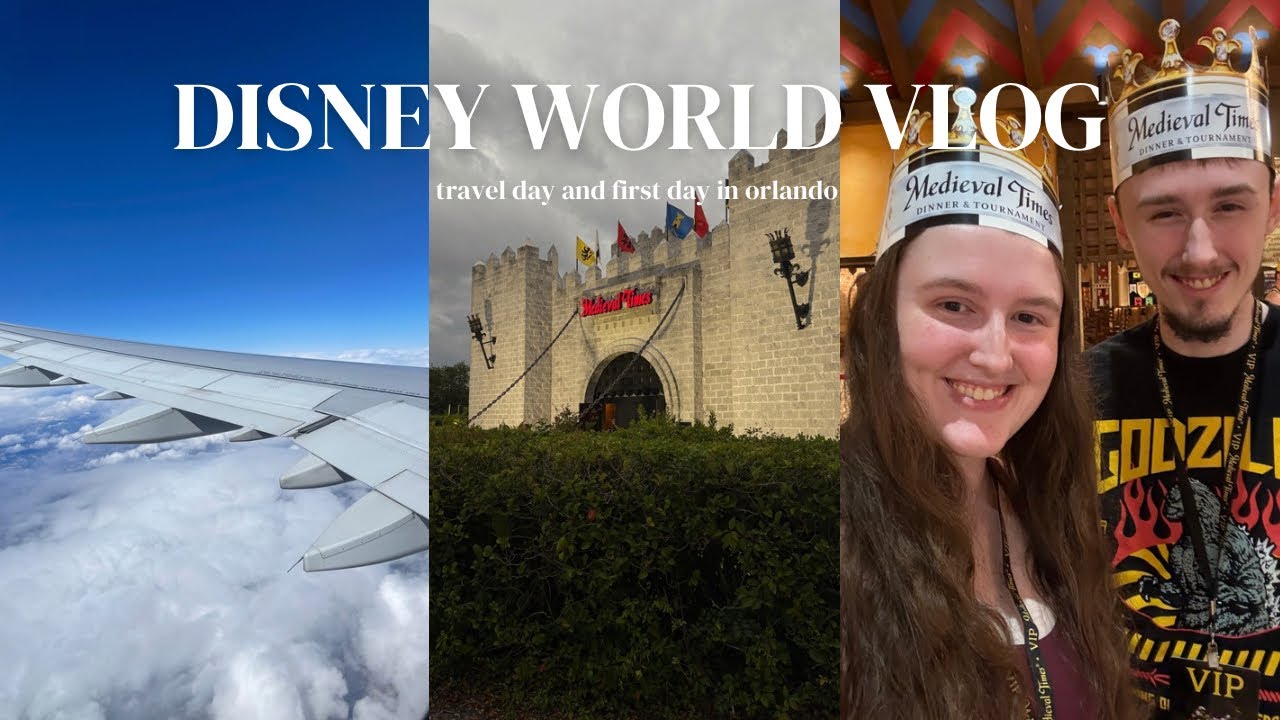 DISNEY WORLD TRAVEL DAY ✈️  - checking into Pop Century and Medieval Times dinner