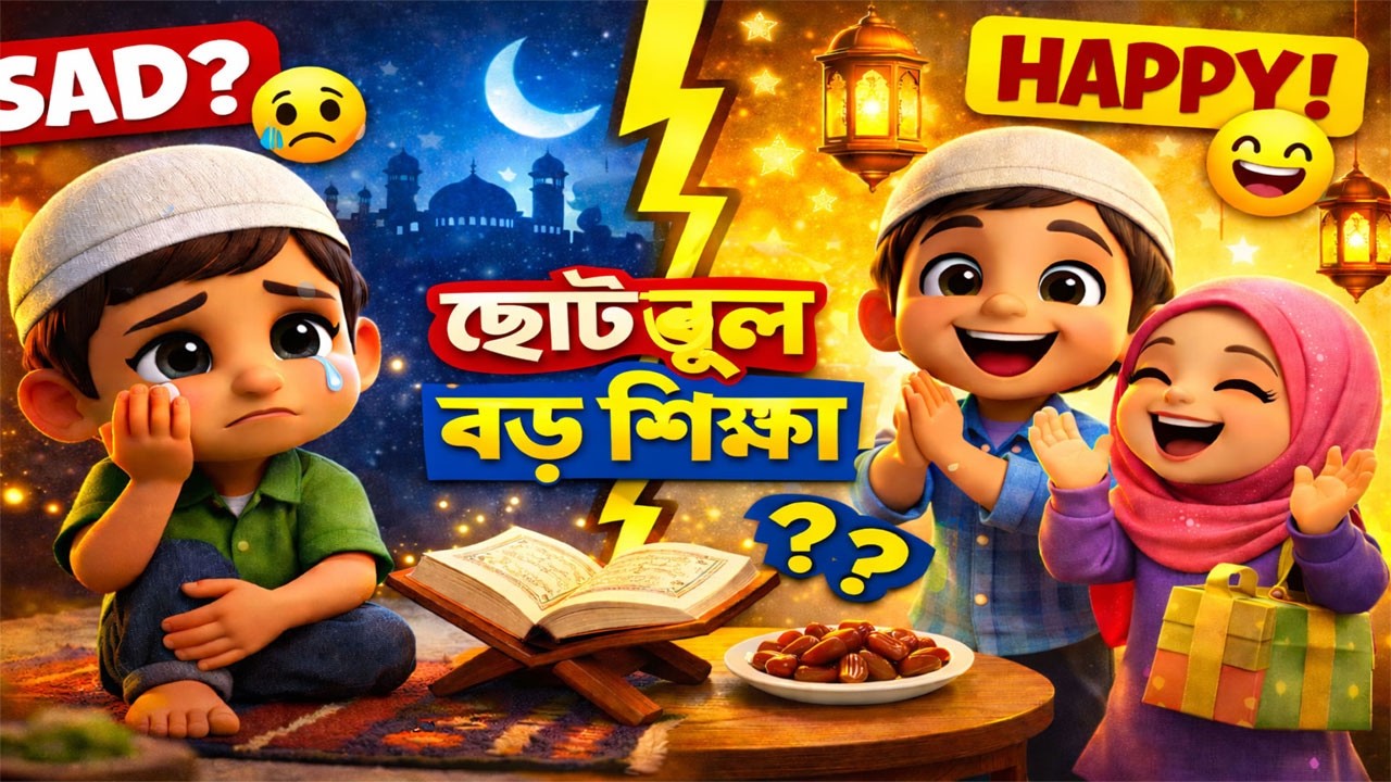 ছোট ভুল বড় শিক্ষা | Ramadan Islamic Cartoon for Kids