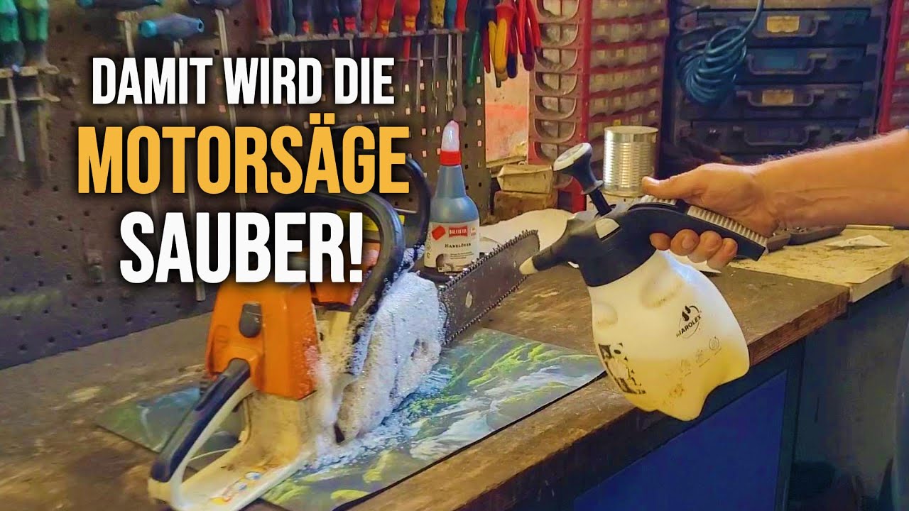 Damit wird deine Motors&auml;ge sauber! Unser Geheimtipp um die S&auml;ge von Harz zu befreien!