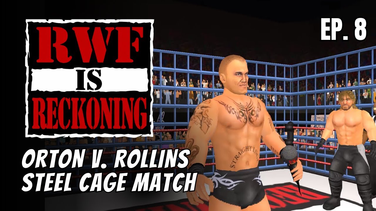 ORTON FACES ROLLINS IN STEEL CAGE MATCH (RWF Wrestling Empire Booking Career Ep. 8)