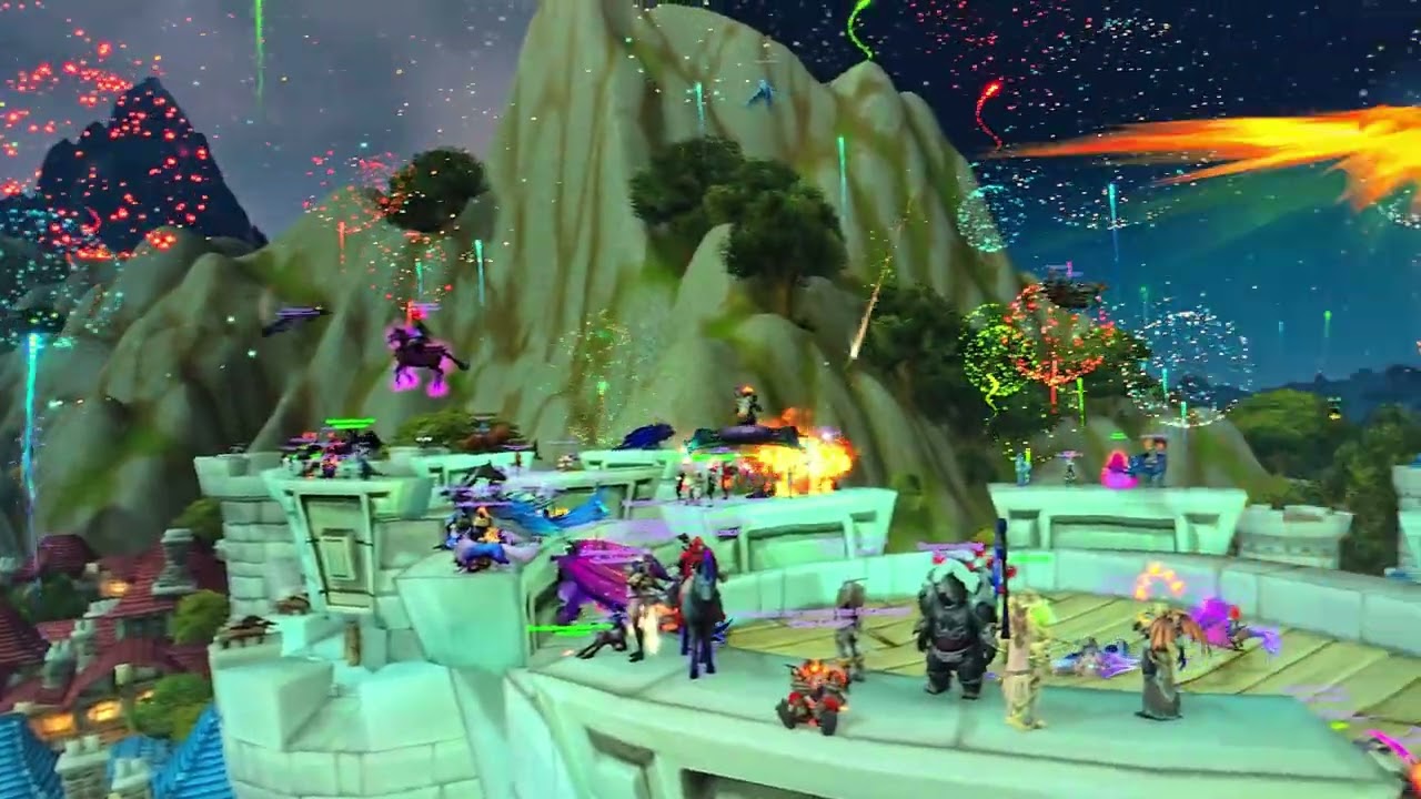 World of Warcraft Stormwind New Year Fireworks 2025 2026
