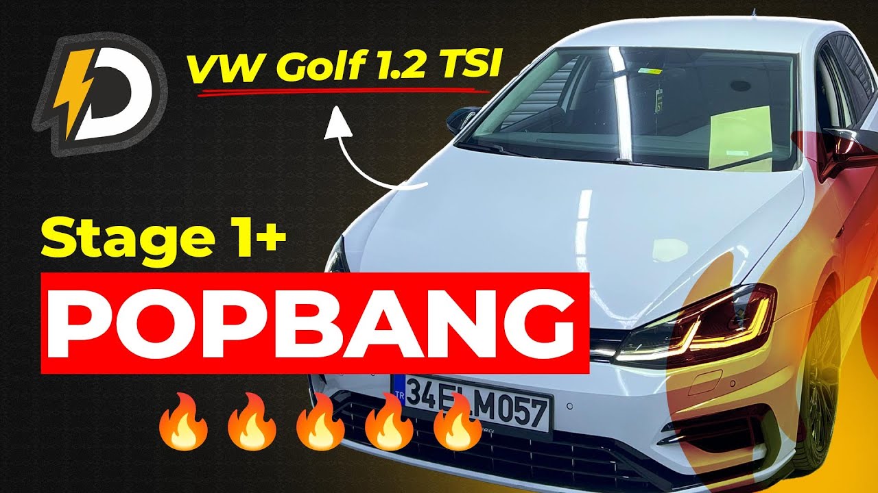 VW Golf 1.2 TSI 105 HP Stage 1 ve Popbang işlemi + Reaksiyon Demirkıran Ecu Chip Tuning