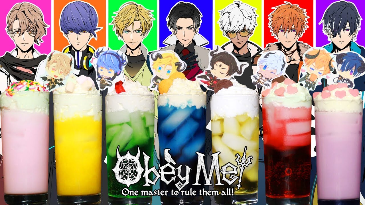 Obey Me! Shall We Date? x Princess Collab Cafe!💖🍷💙🍺💛 Official Recipes from Anime Cafe in Japan! 🍹💜🥛