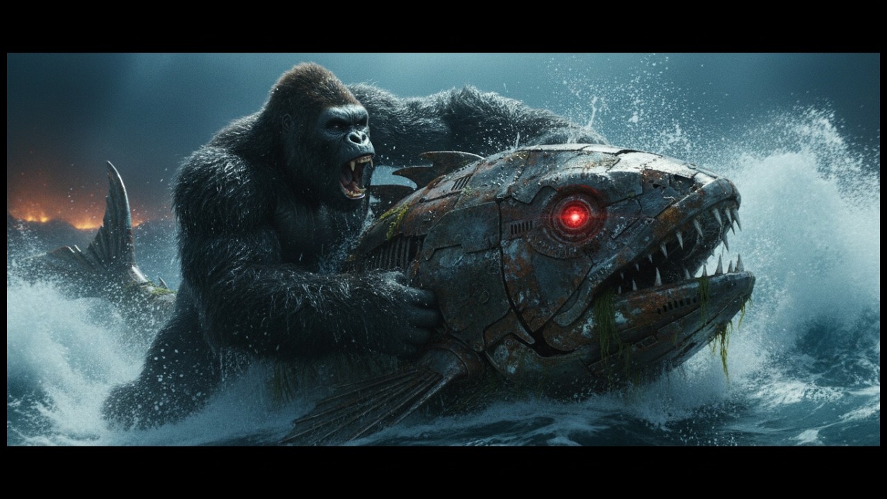 king kong conquers the undead machine from the deep in the abyss