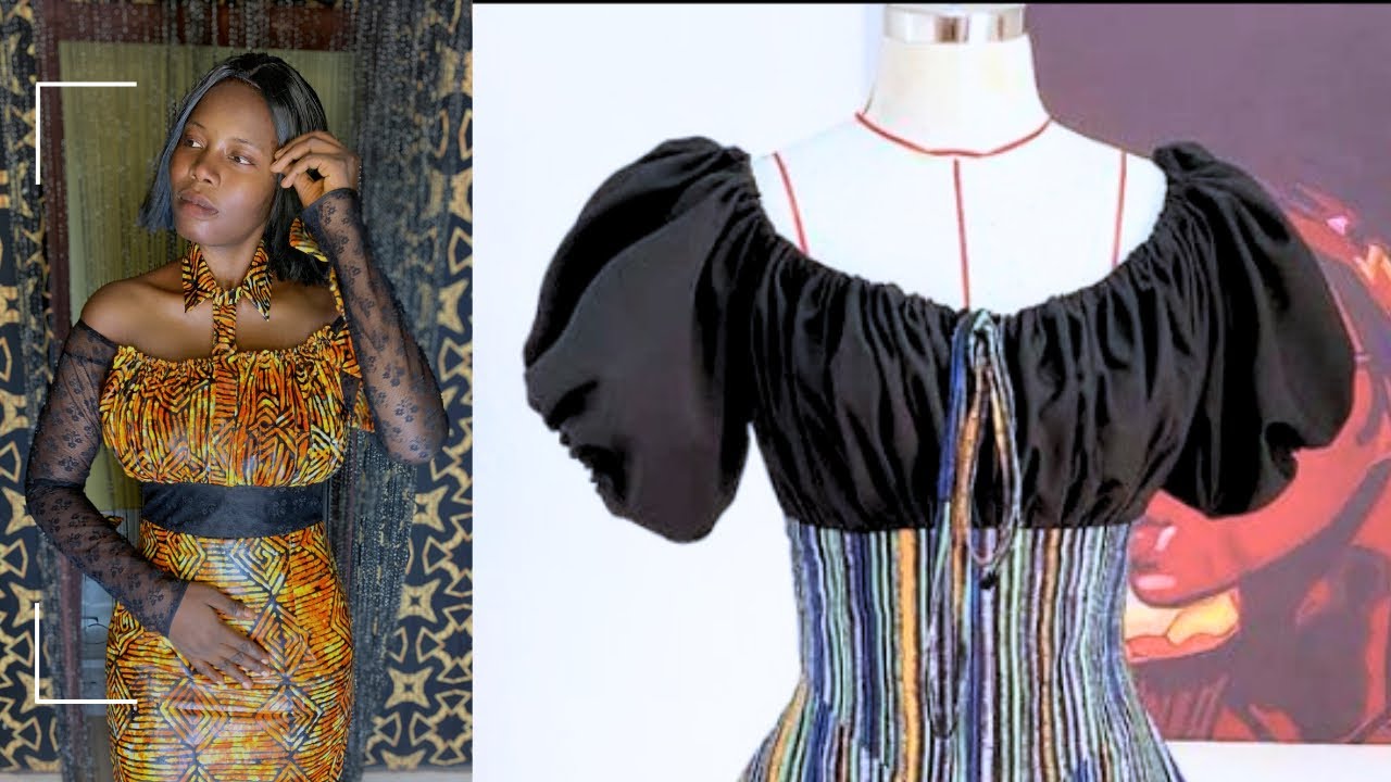 How to make a milkmaid gown with fake collar from the scratch: detailed tutorial