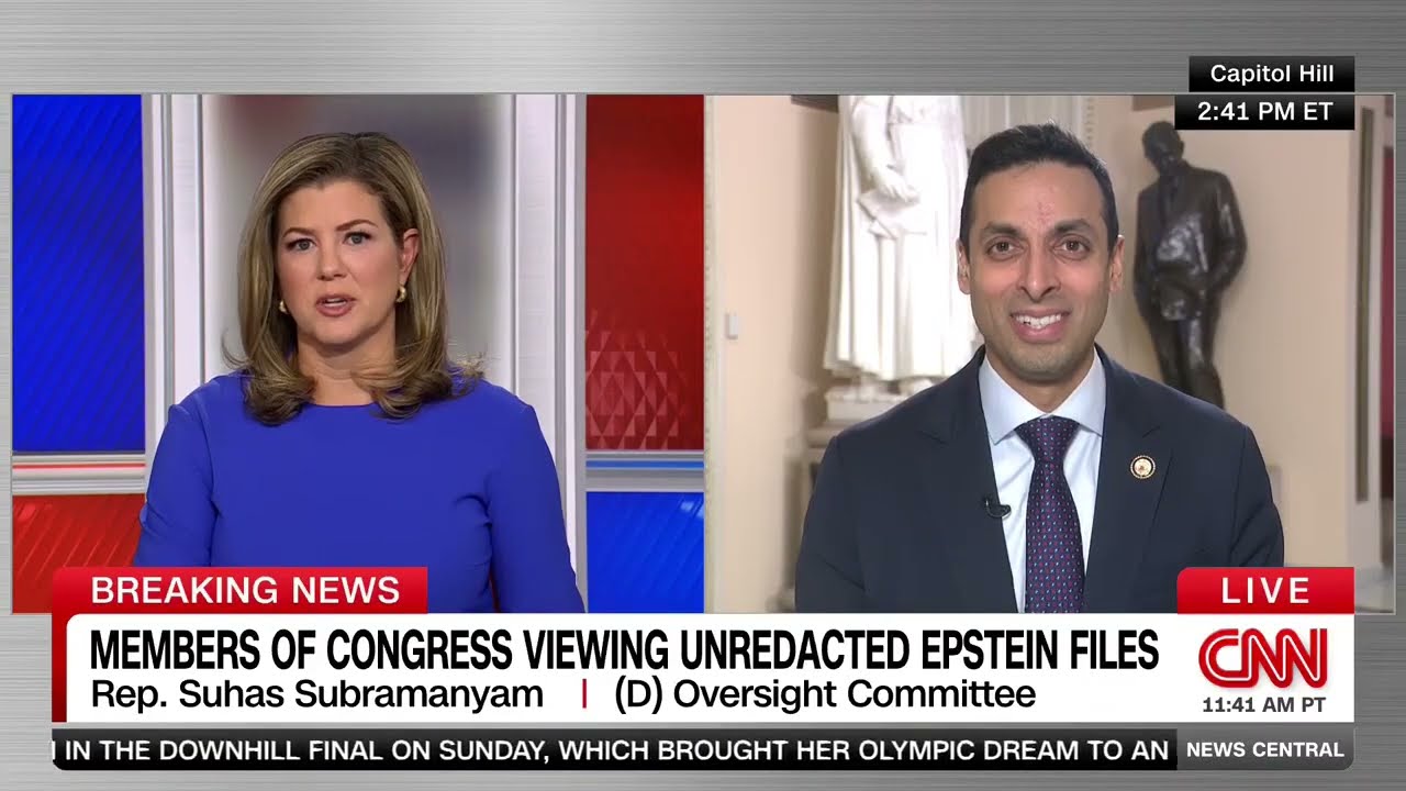 Congressman Subramanyam Talks on Epstein Files and Ghislaine Maxwell on CNN