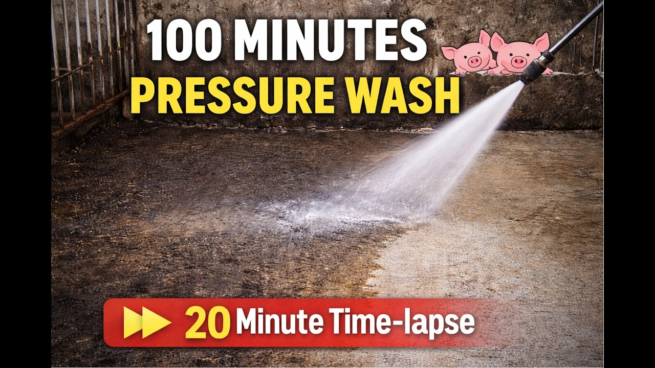 From Filthy to Clean – Pig Pen Pressure Washing Time-Lapse