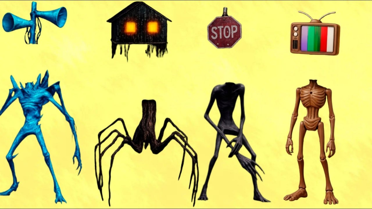WRONG HEDS SIREN HEAD POOP🆚SIREN HEAD HOUSE🆚SIREN HEAD BRAIN EYE🆚SIREN HEAD OCTOPUS