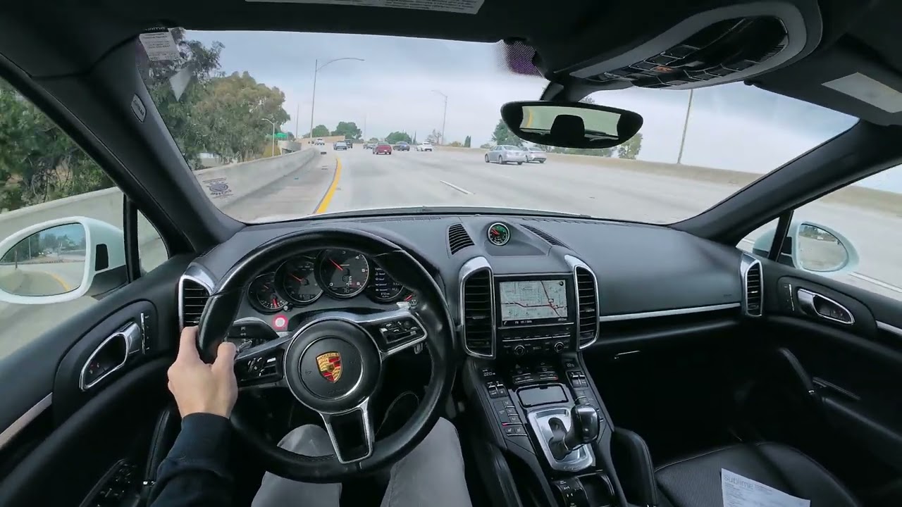 POV - 2015 Porsche Cayenne Diesel - ASMR drive in LA