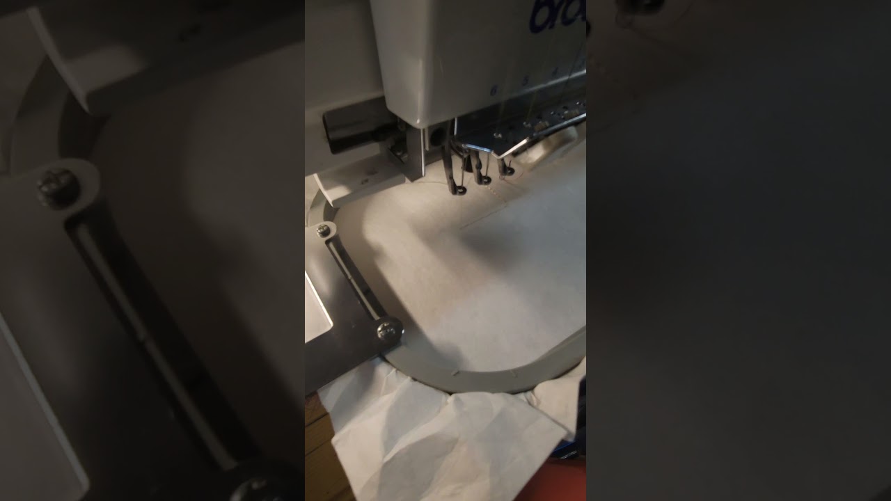 Embroidering a In The Hoop Vaccine card Holder. 