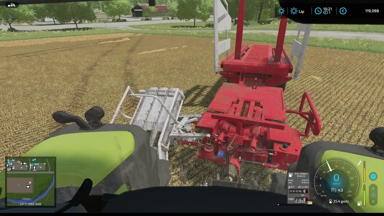 Nadal żniwa i snopkowanie słomy FS22 cz 1