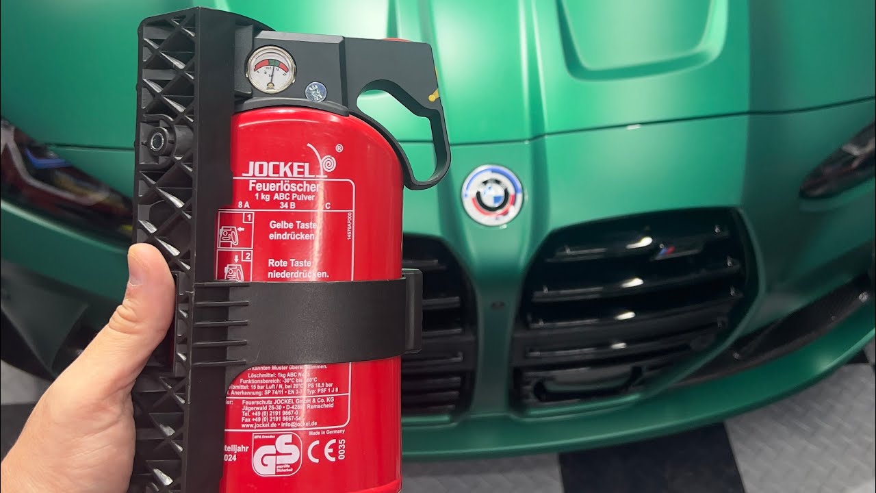 G80 M3 OEM fire extinguisher install/review