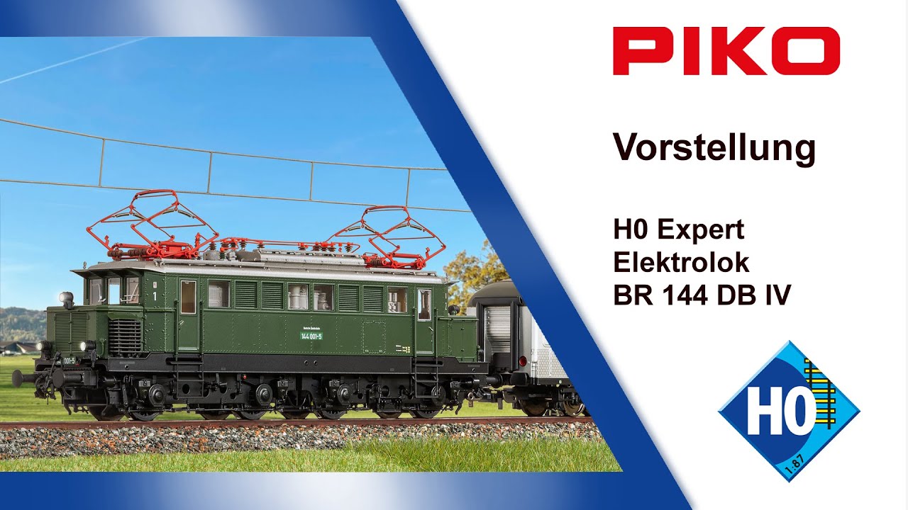 PIKO [V144] H0 Expert E-Lok BR 144 DB IV 51180ff