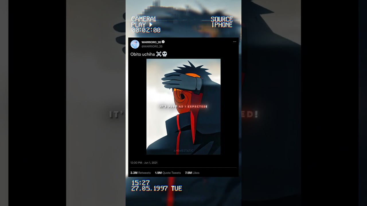 Zetsu tells that obito that itachi uchiha is dead☠️ |#naruto #obitouchiha #anime