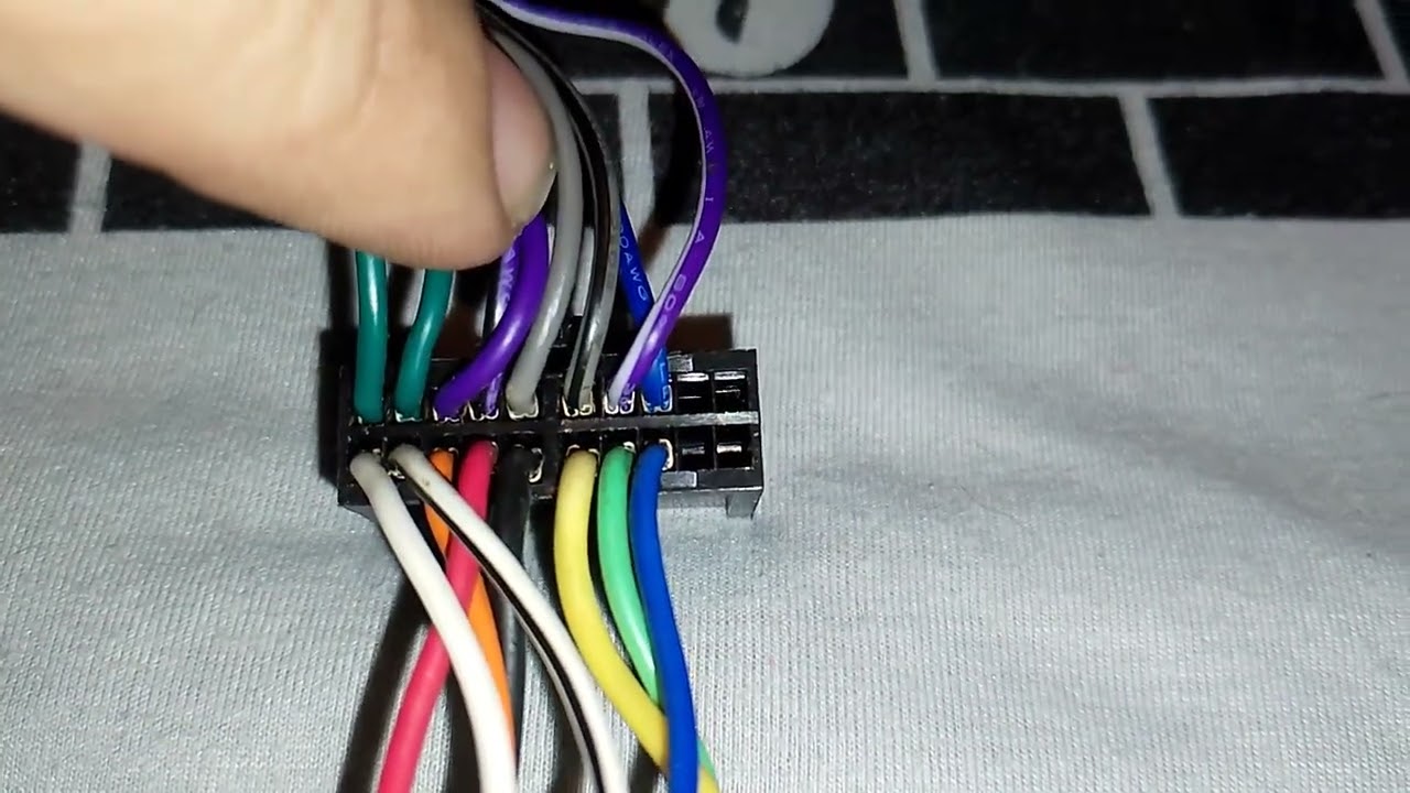 Sony, posição dos fios no conector chicote do rádio dvd  mex-v30 mex-v50