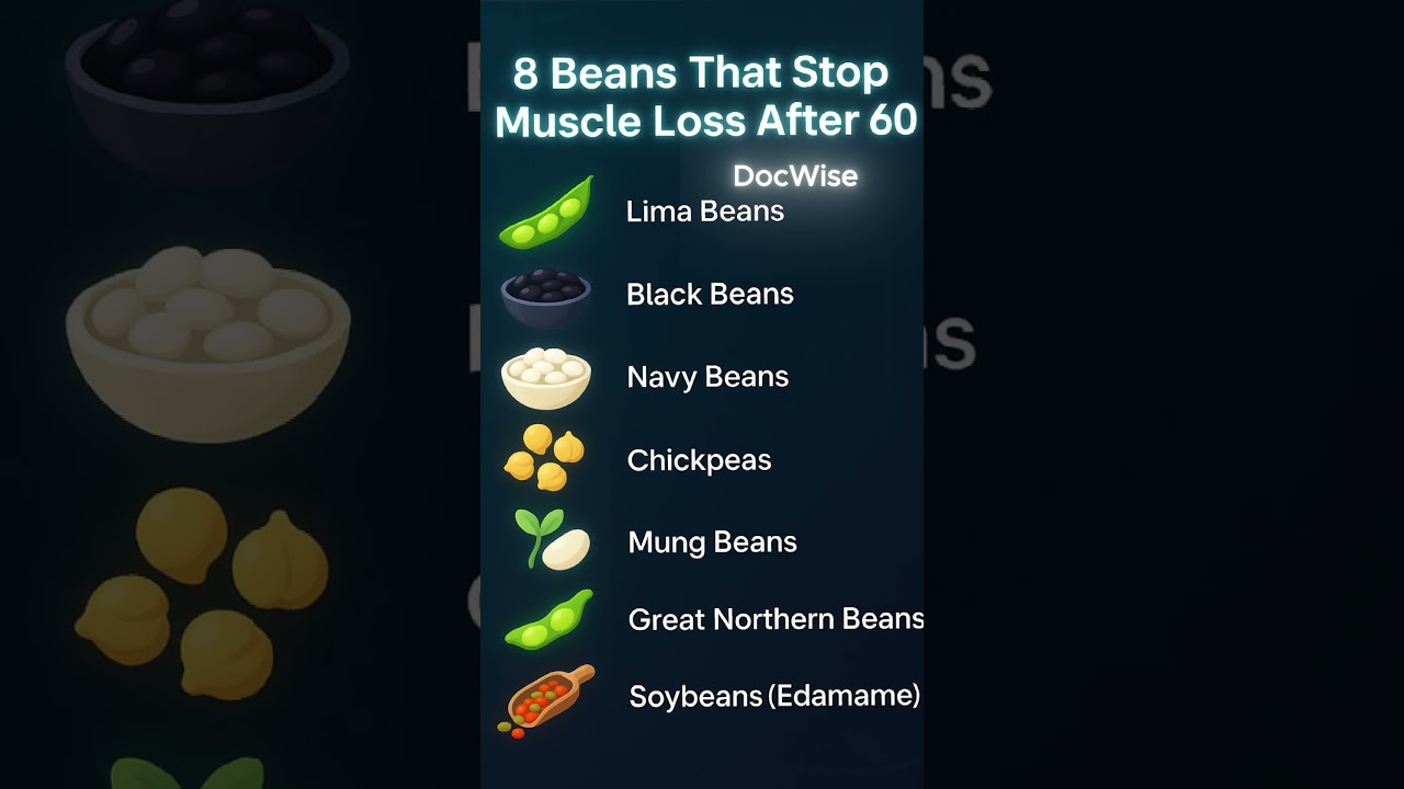 8 Beans That Stop Muscle Loss After 60 | Senior Health Secrets  #seniorhealth #holistichealth