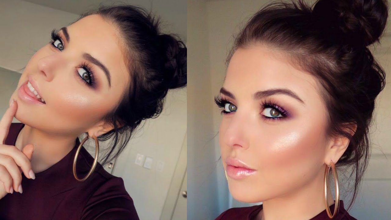 Purple Smokey Eye & Luminous Skin | Spring Makeup Tutorial