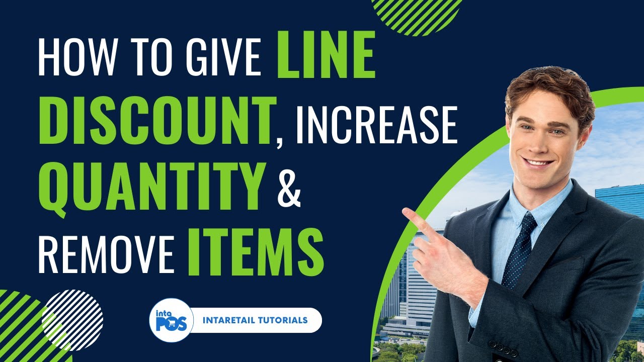 How to give Line Discount, Increase Quantity & Remove Items - Retail POS