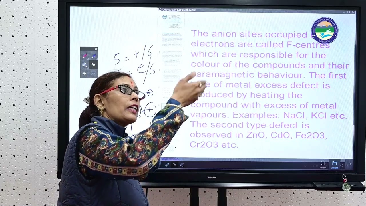 B Sc  Second  Semester Che N  102, Unit 1Chemical Bonding II Ionic Solids Part 05 || UOU ||