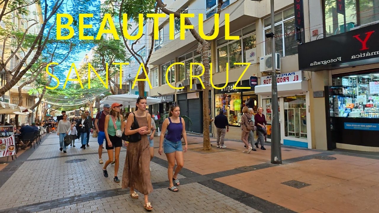 Santa Cruz de TENERIFE Spain 2025 🇪🇸 Beautiful Tour [4K UHD]