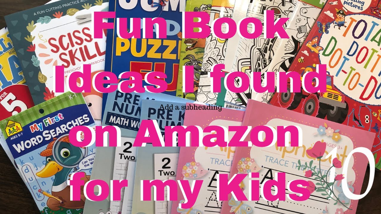 Fun Book Ideas I found on Amazon for my Kids | Amazon Finds | Mom of 10