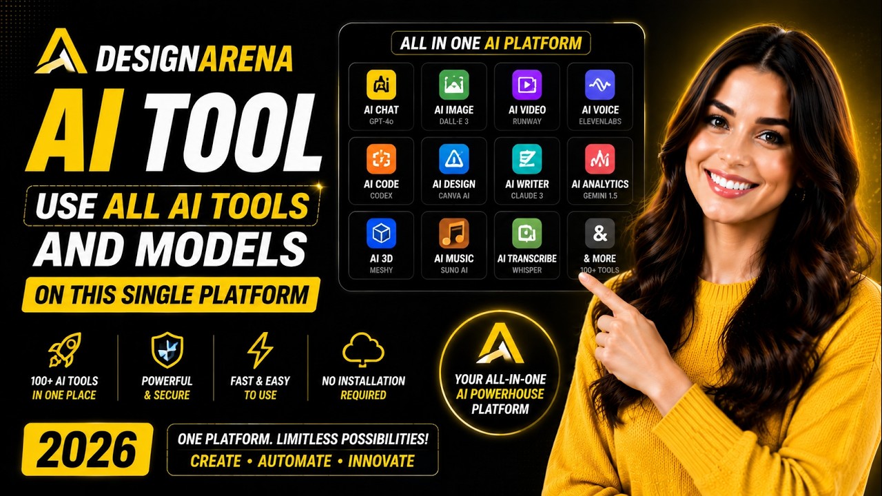 DesignArena AI Tool 2026 | Korzystaj ze wszystkich narzędzi i modeli AI na jednej potężnej platfo...