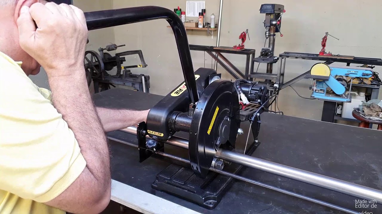 Maquina port&aacute;til de cortar tubos redondos sem rebarba. Whatsapp: 18 99187-3436.