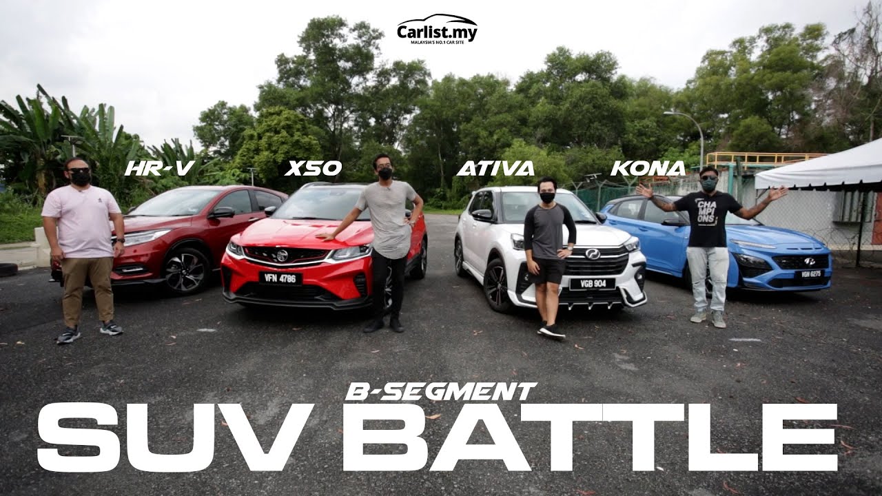 Битва внедорожников B-сегмента: Proton X50 FS 🆚 Hyundai Kona 1.6T N Line 🆚 Perodua Ativa 1.0H 🆚 H...