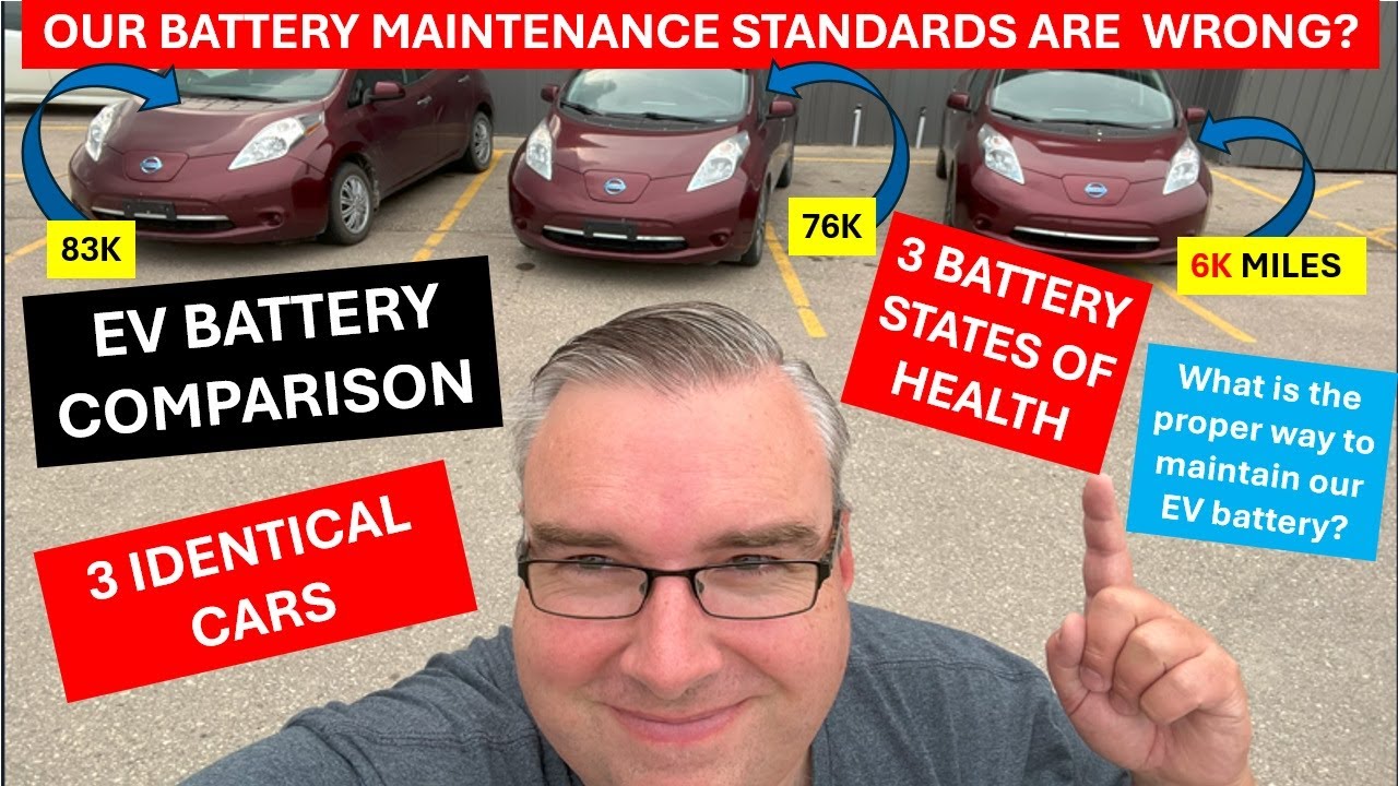 2016 Nissan Leaf and 2017 Battery Maintenance Practices - I Compare these 3 Identical Cars