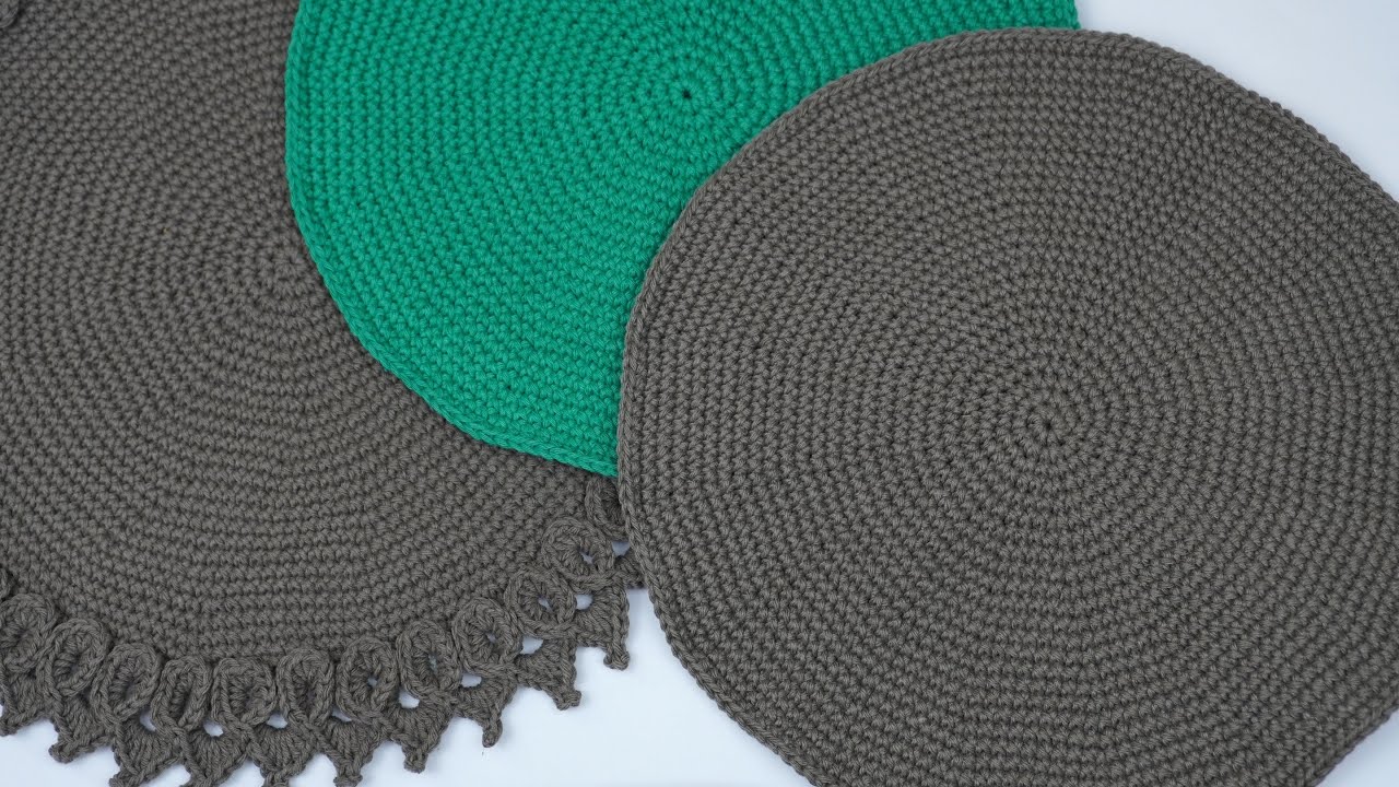 MANTEL INDIVIDUAL EN CROCHET. Primera parte