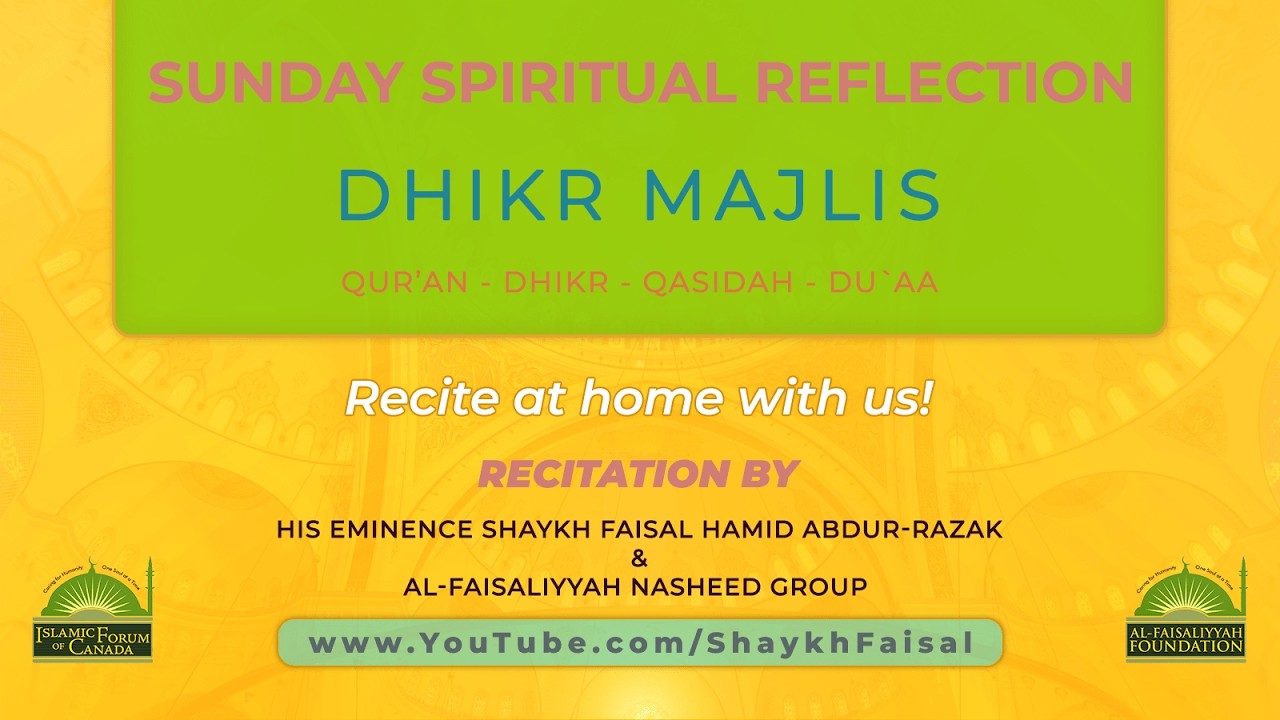 Special Dhikr Majlis Program  – 28th of Sha`ban/ February-16-2026