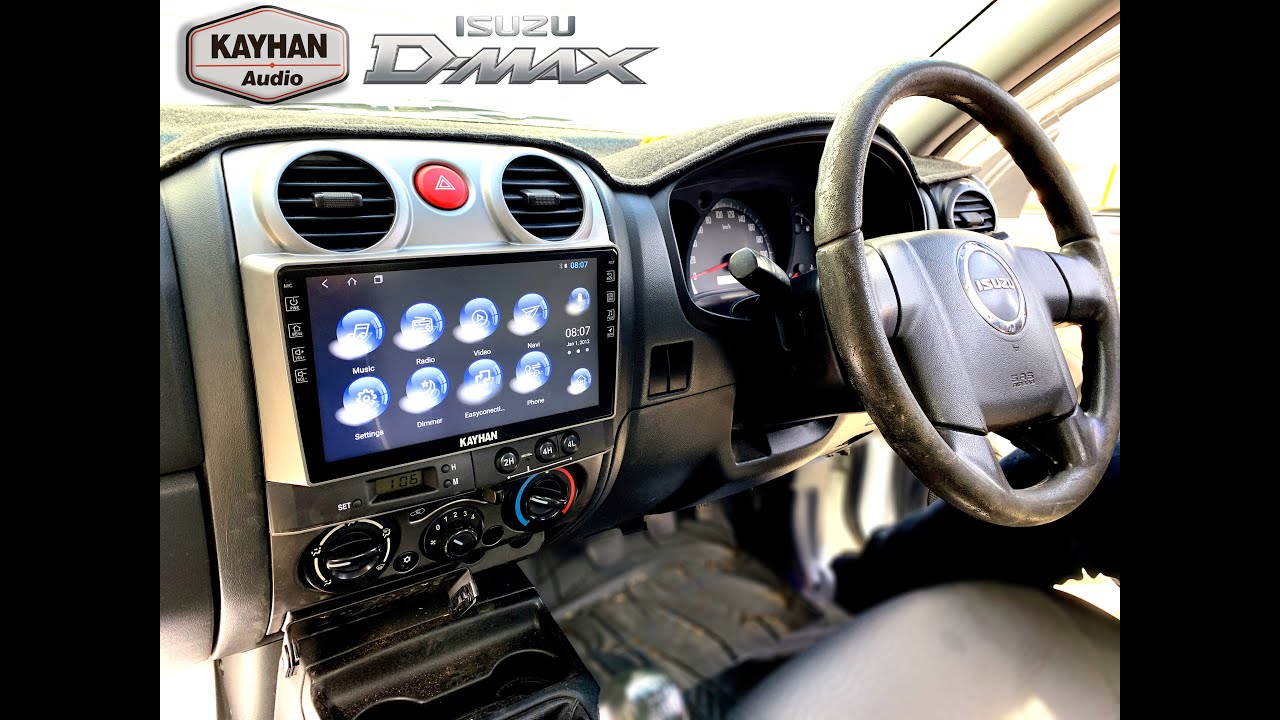 Installation of ISUZU D-MAX Head Unit from Kayhan Audio