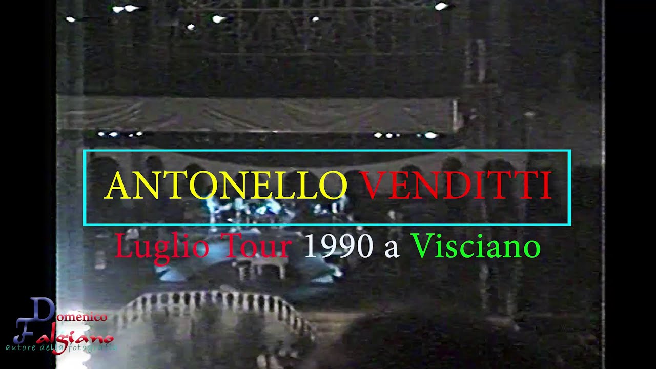 Antonello Venditti a Visciano in Tour Luglio 1990