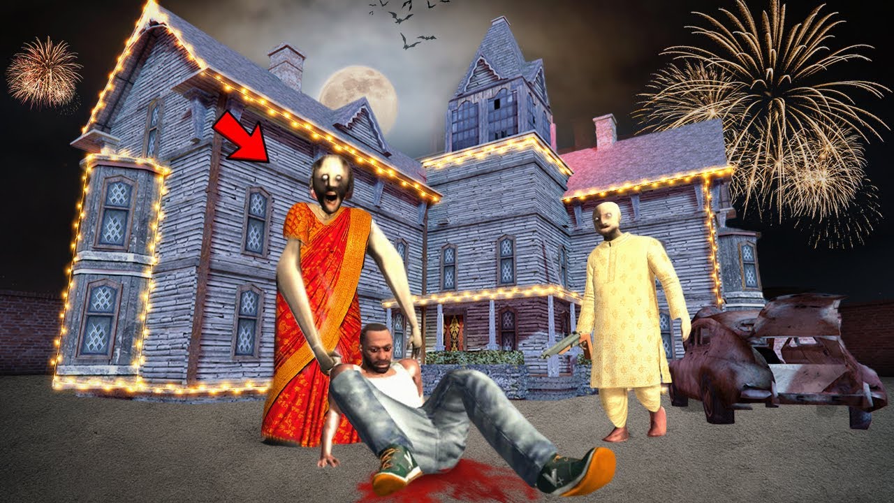 Franklin Trapped Inside Granny’s House on Diwali In Indian Bike Driving 3D !