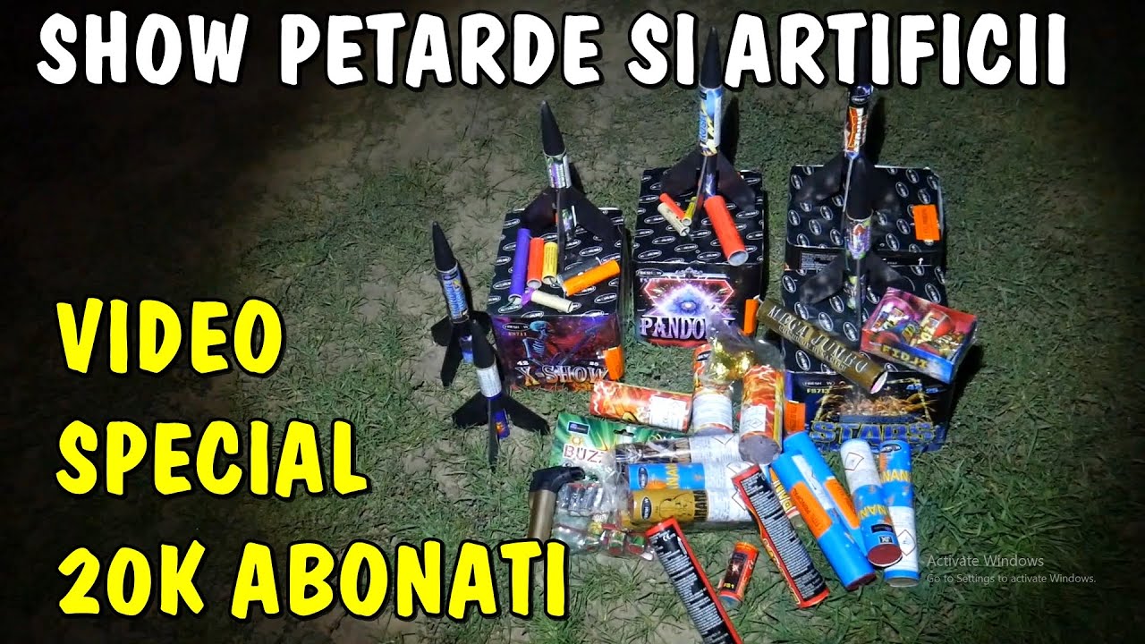 SHOW cu Petarde si artificii - video special de 20k abonati