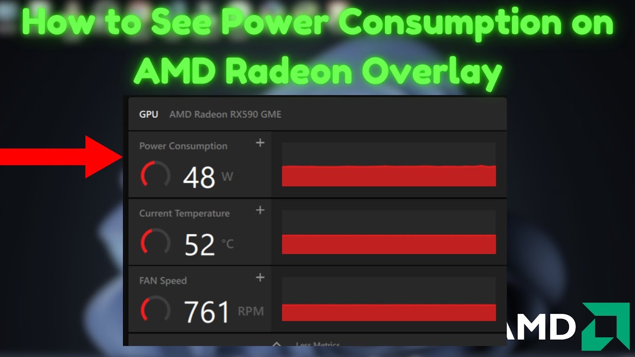 How to See Power Consumption on AMD Radeon Overlay