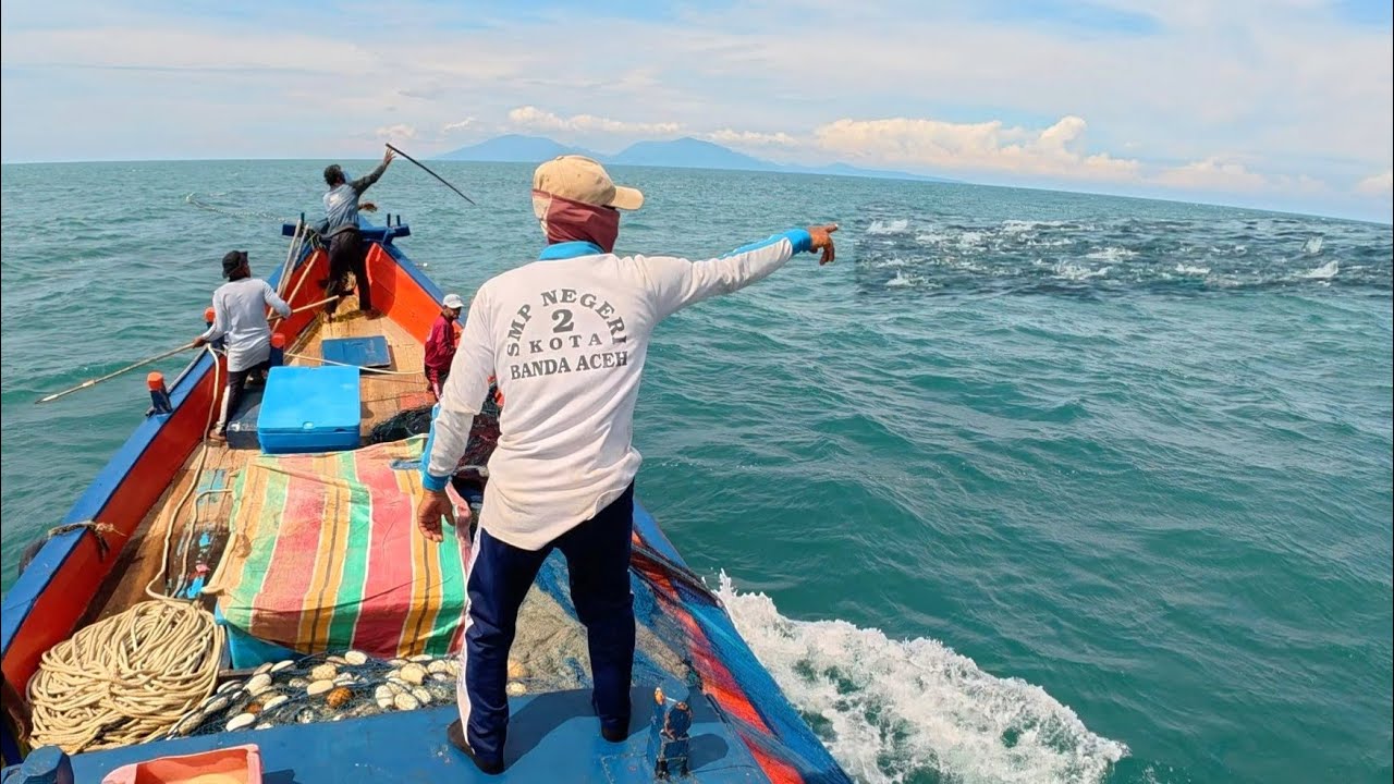 Pukat cincin, Luar biasa gak di sangka dapat banyak ikan talang, begini prosesnya km.yordan