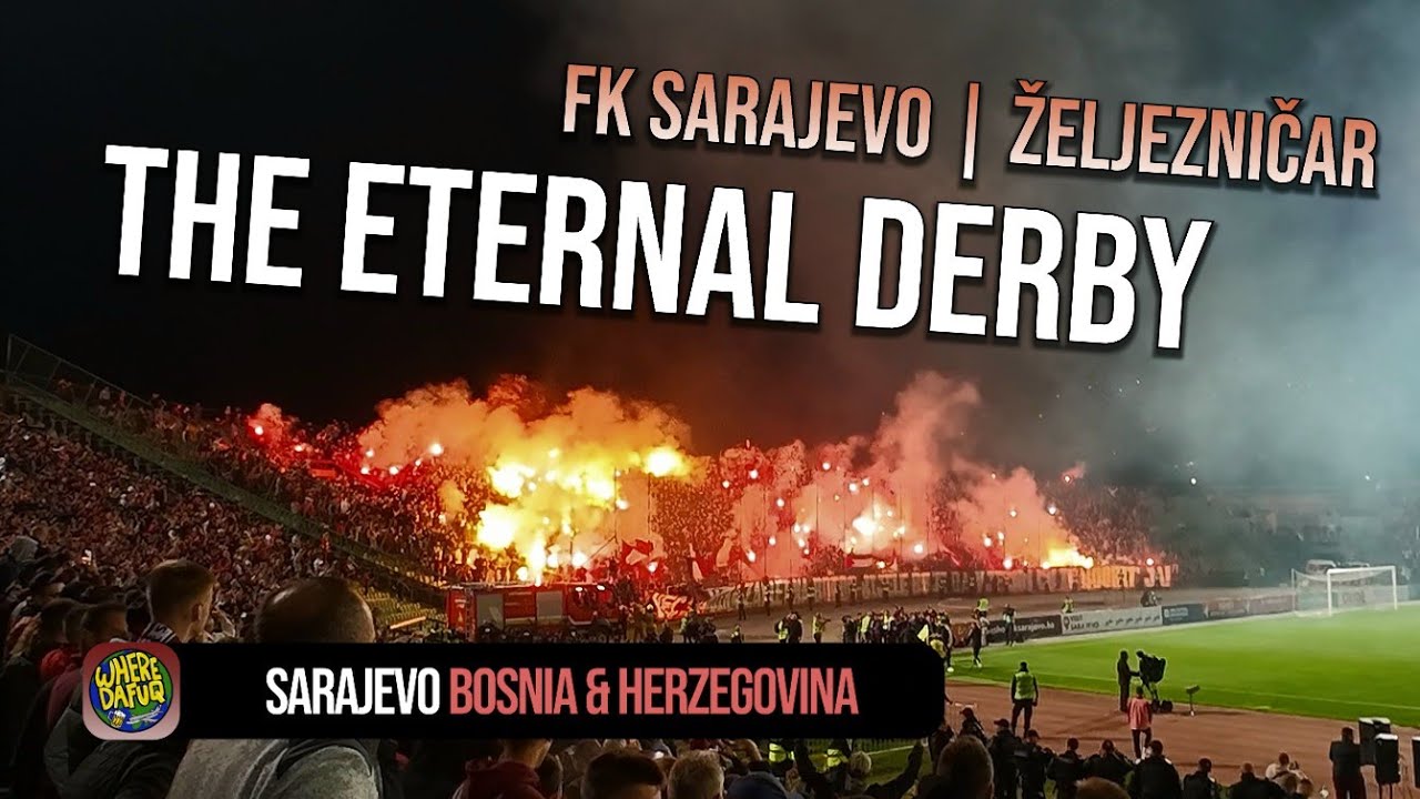 SARAJEVO DERBY: English Fan | INSANE PYRO! (Bosnia & Herzegovina) 🇧🇦