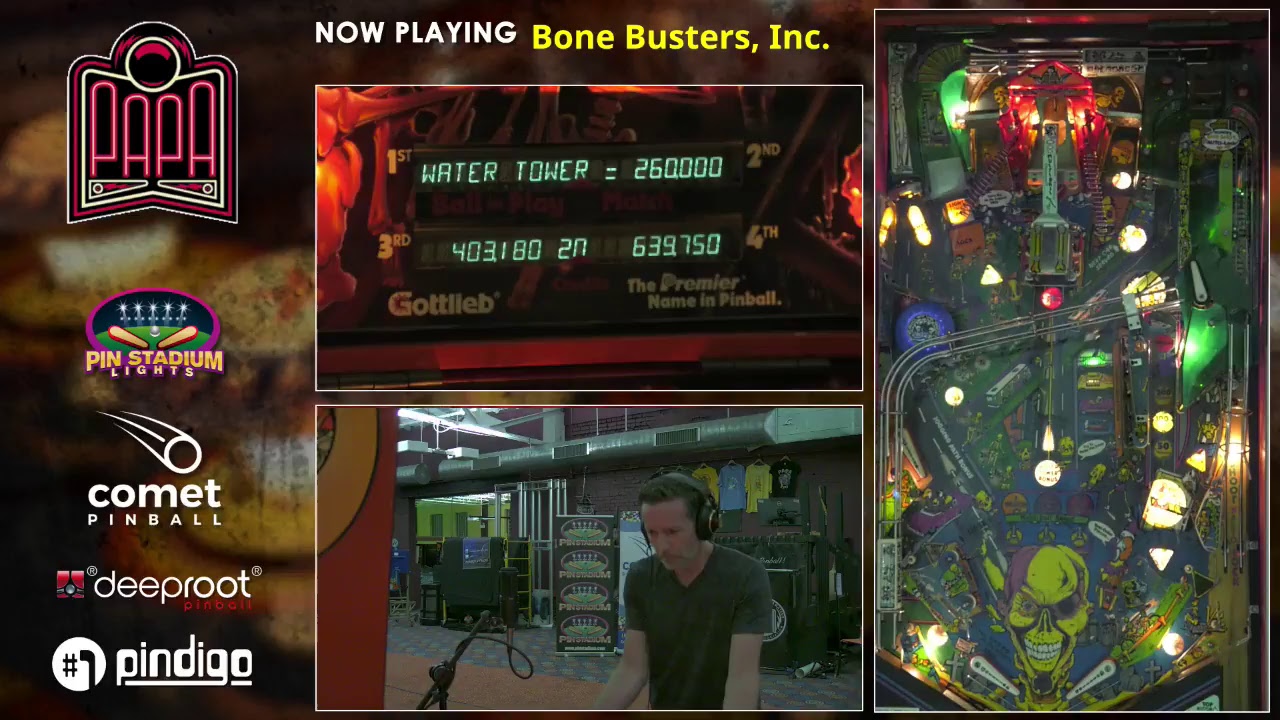 PAPAtv Live! Nightmare on Elm Street and Bone Busters pinball gameplay and tips