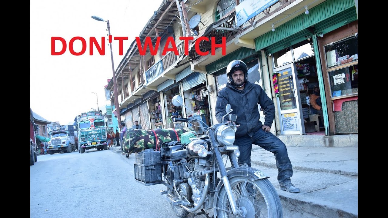 craziest ride all india tour including Khardungla pass bullet 350 old repair story