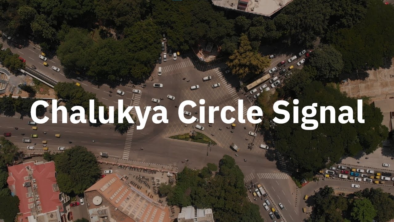Chalukya Circle Basaweshwara Circle Bengaluru Traffic Drone View | ಬಸವೇಶ್ವರ ವೃತ್ತ | Signal Movement