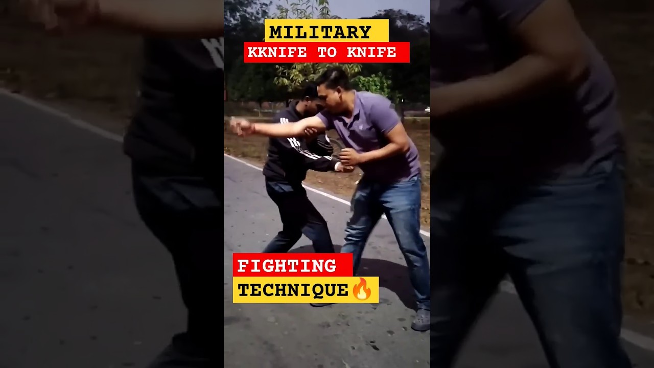 MILITARY KNIFE TO KNIFE FIGHTING TECHNIQUE, FMA  #selfdefencetechniqe  😱🔥 #fightingtechniques #army